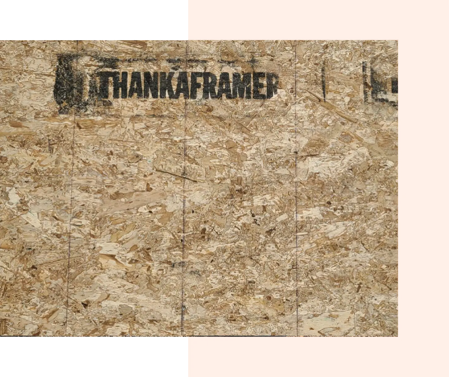 A textured artwork titled 'THANKAFRAMED' with earthy tones.